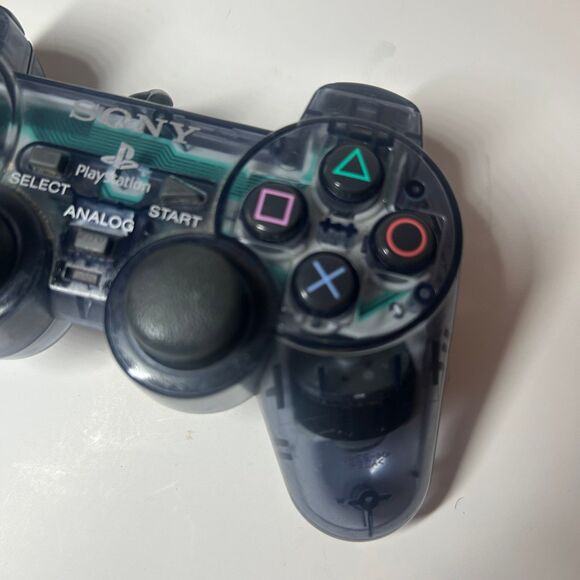 Sony PlayStation 2 Dual Shock Analog Controller - Smoke Black Translucent - Picture 2 of 4